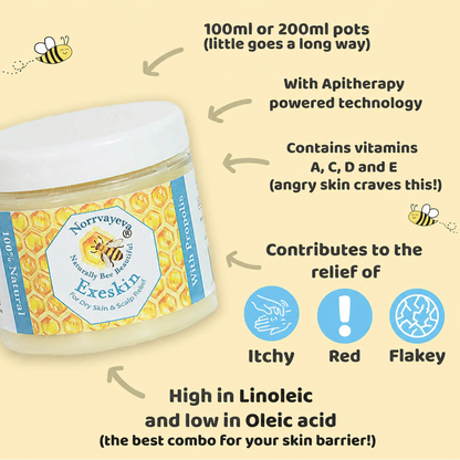 Norrvayeva Bee 100% Natural skin Balm - Dry Skin & Scalp